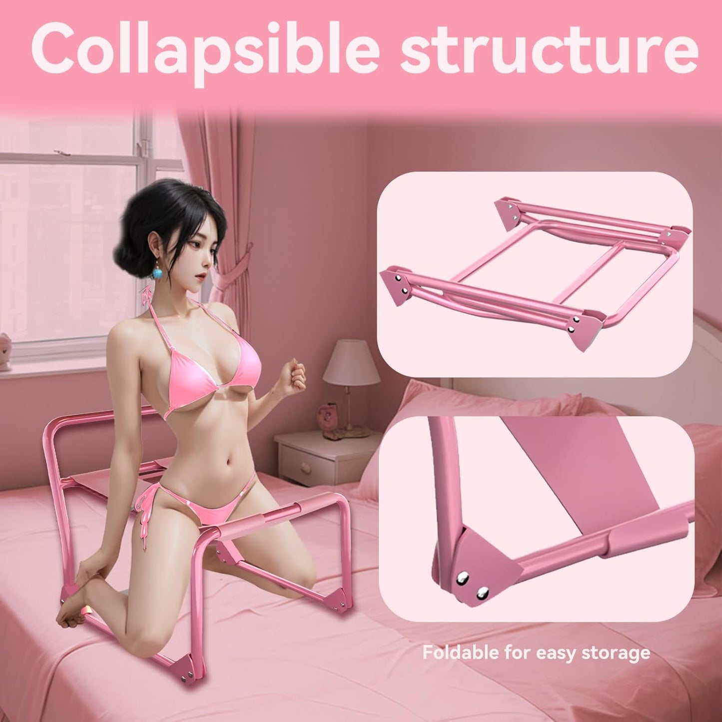 Chaise Sexuelle Pliable DynamicBounce avec Support pour Godemichet