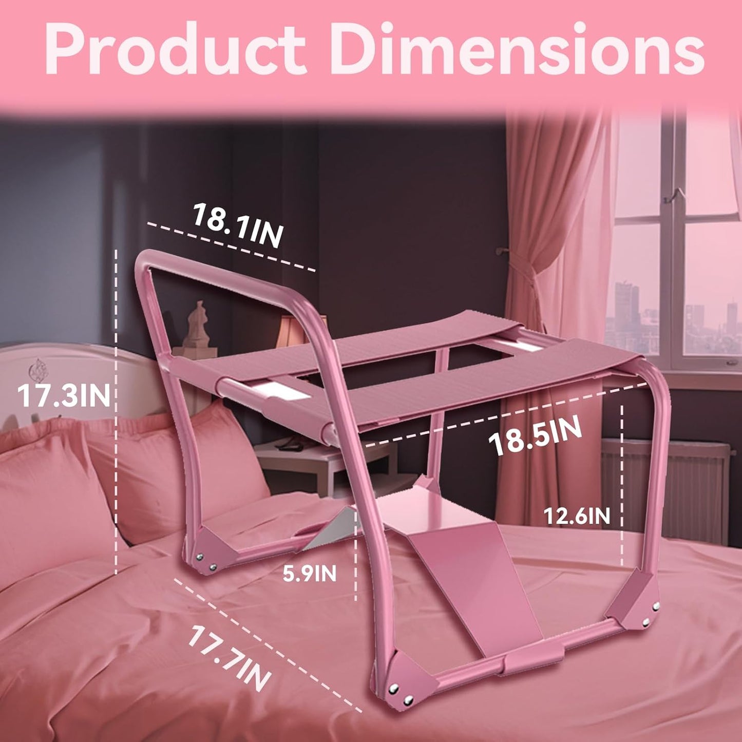 Chaise Sexuelle Pliable DynamicBounce avec Support pour Godemichet