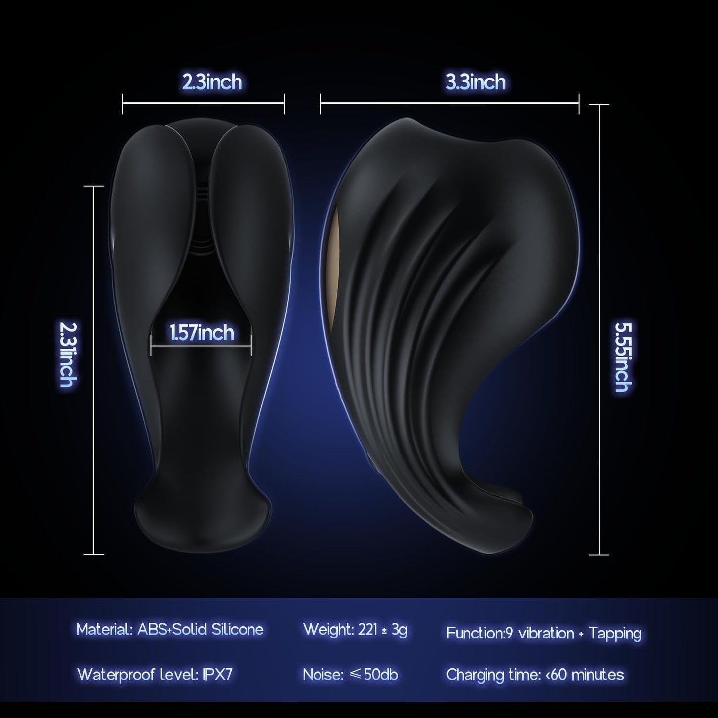AeroPulse Vibrador Masculino de Entrenamiento 9 Pulsos 9 Modos