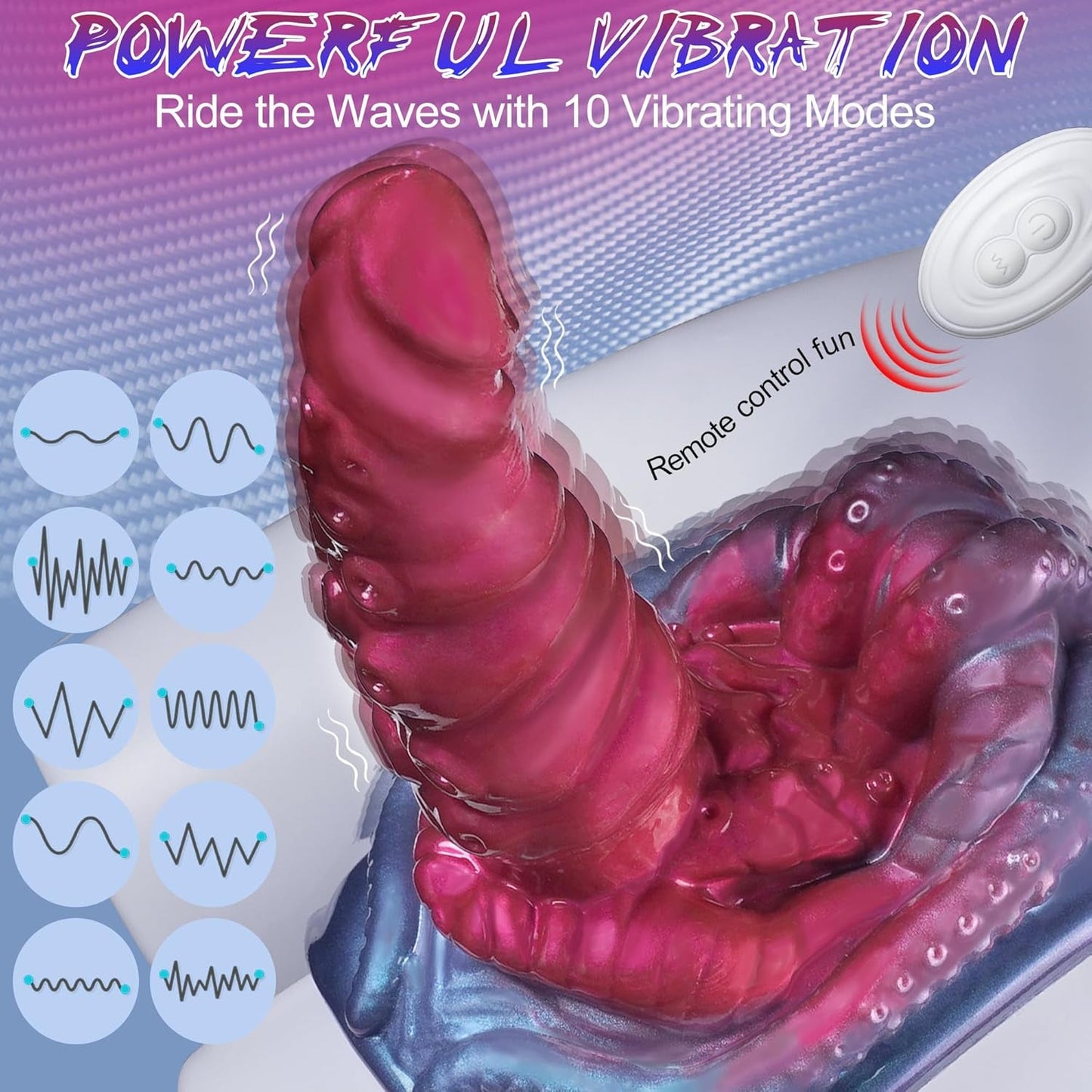 Vibrador Tentacle Riding TentaraX 10 Modos Remoto