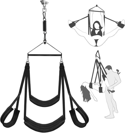 Columpio de techo giratorio 360° MidnightSpin para sexo
