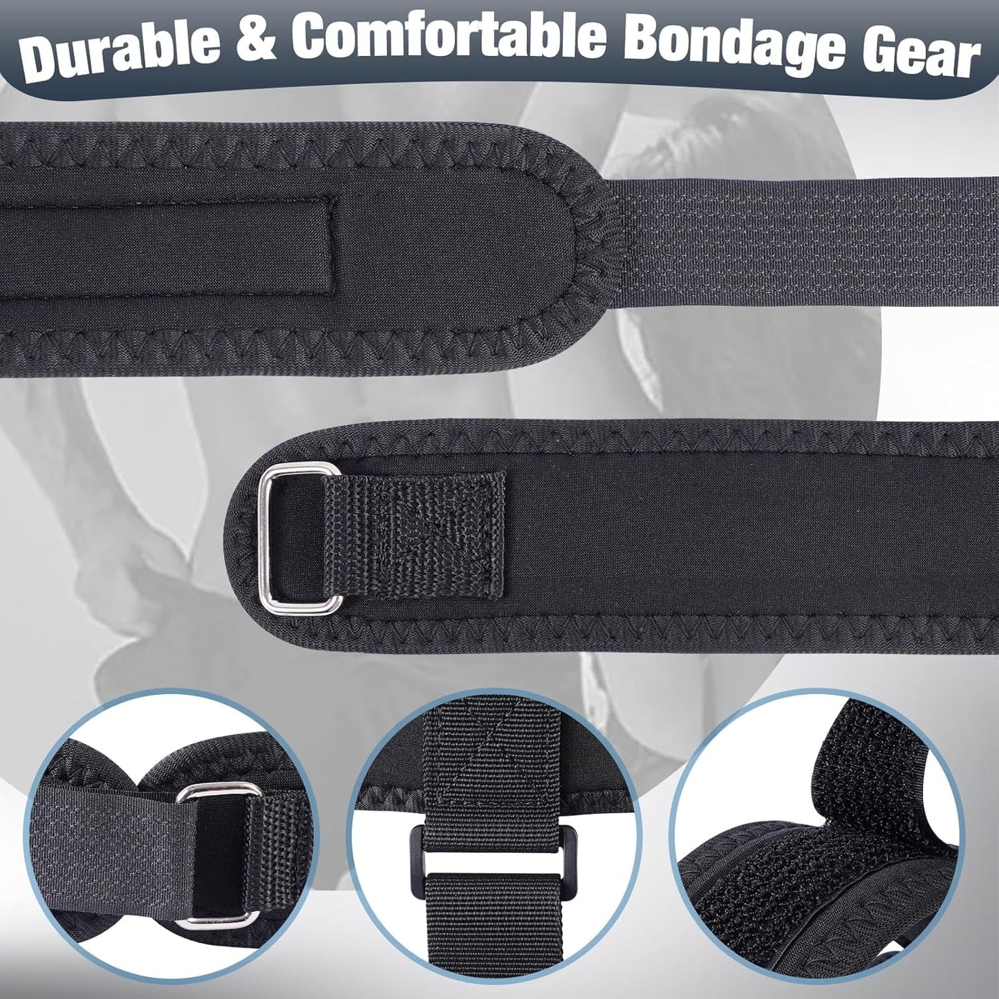 Kit de Bondage Anal VibeHook con Vibrador, Mordaza y Esposas