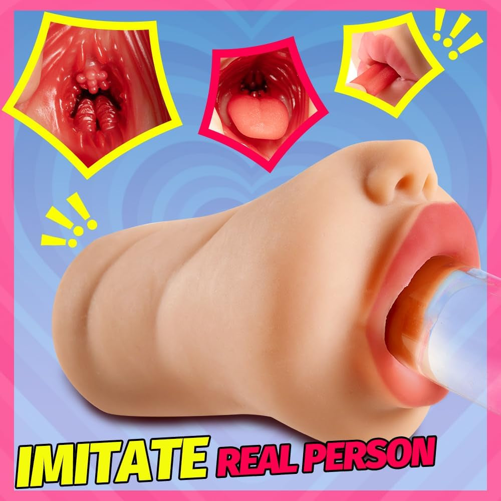 LipService Realistic Mouth Deep-Throat Male Stroker