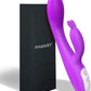 ThermaPulse Heating Rabbit Vibrator Waterproof 9 Modes Silicone