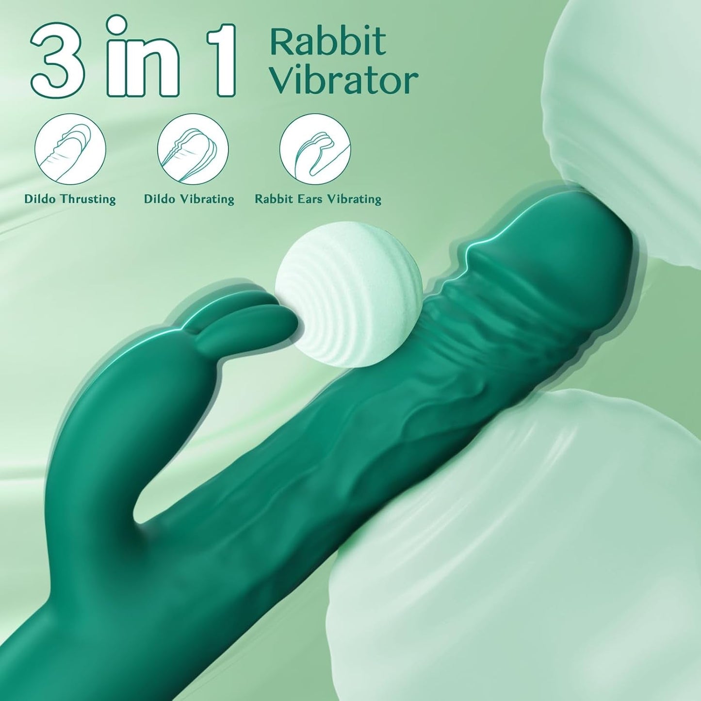 Vibrador EonPulse Thrusting Rabbit de 5 empujes y 10 modos