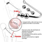 Gancho anal de acero inoxidable de 3 bolas SteelShift