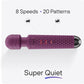 PrismFlex Wand Vibrator 20 Patterns 8 Speeds Rechargeable