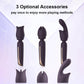 VelvetVerse 3-Attachment Wand Vibrator Kit