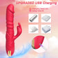 RoseThrust Vibrador de conejo penetrante 3 empujes 10 modos de silicona
