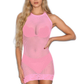 Seamless Mesh High Neck Dress