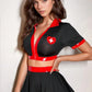 Nurse Crop Top and Skirt Costume