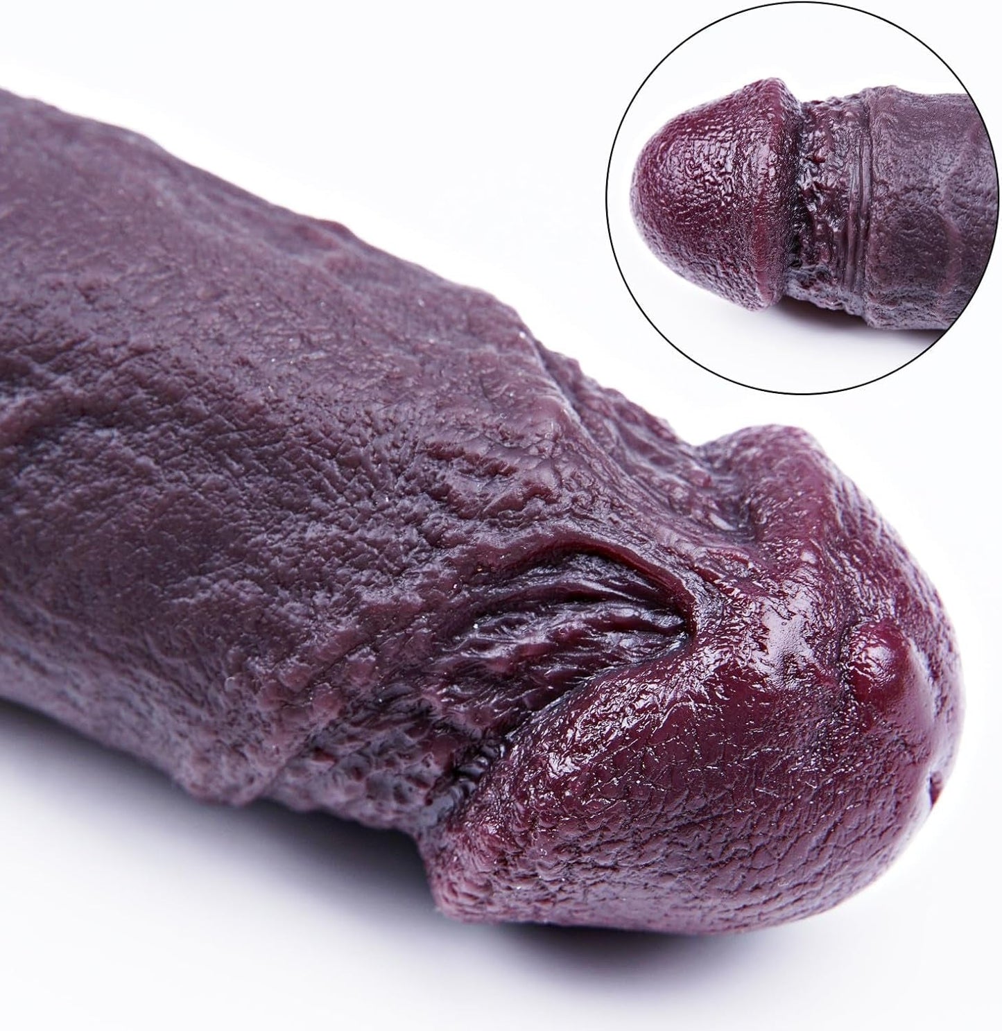 Dildo de doble extremo de silicona gruesa ObsidianCore de 19.7" XXL