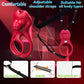 Anillo convertible CrimsonSwitch para pene y estimulador de clítoris con control por aplicación