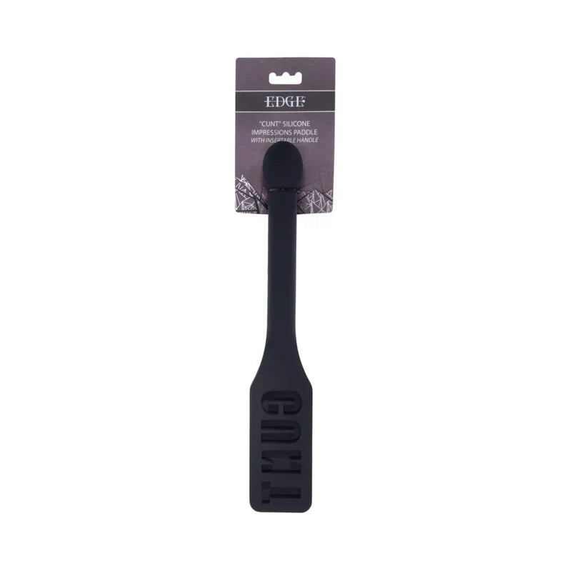 Spatule de moulage en silicone Edge – Manche insérable et inscription « CUNT »