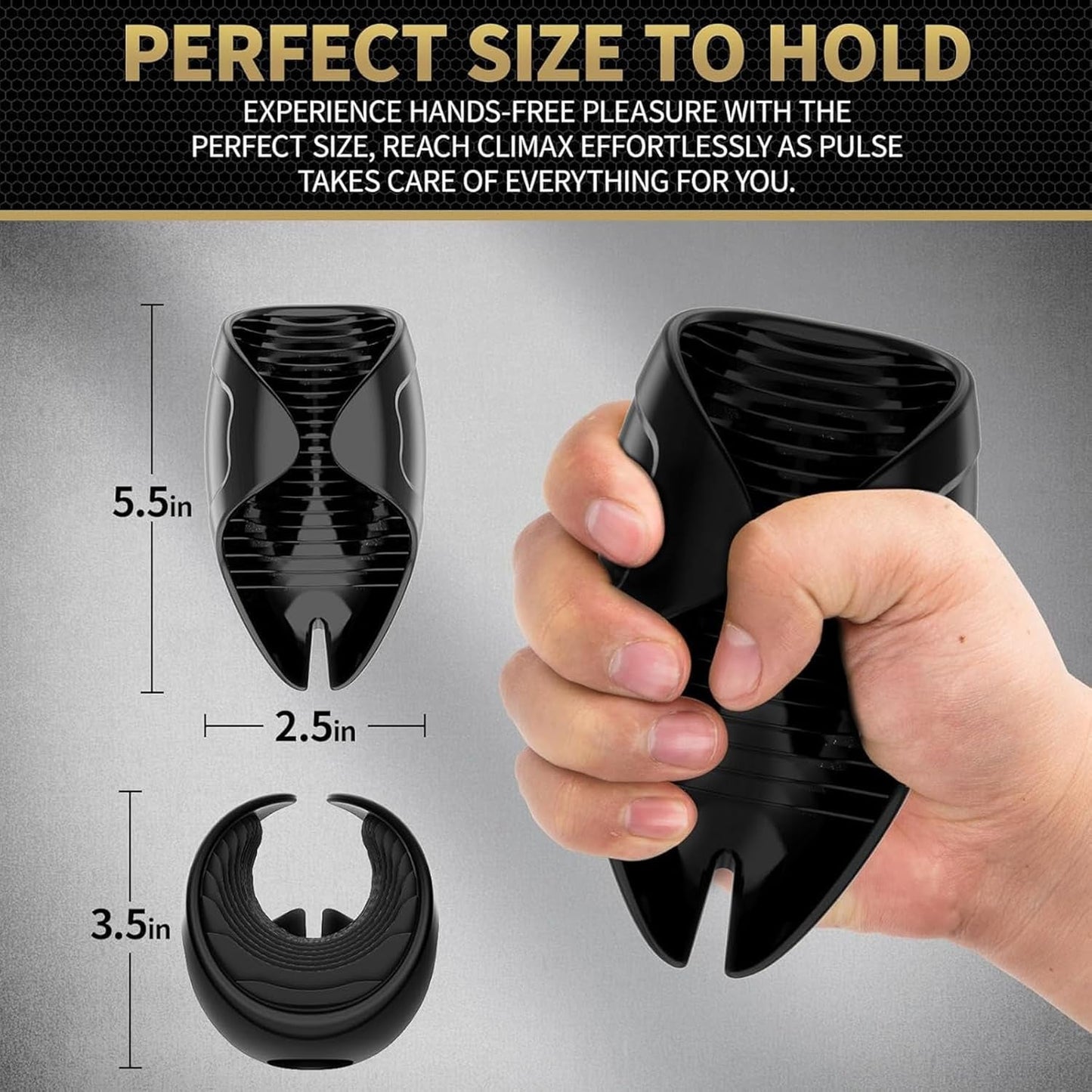 Masturbateur vibrant EdgeWrap pour hommes, 10 modes