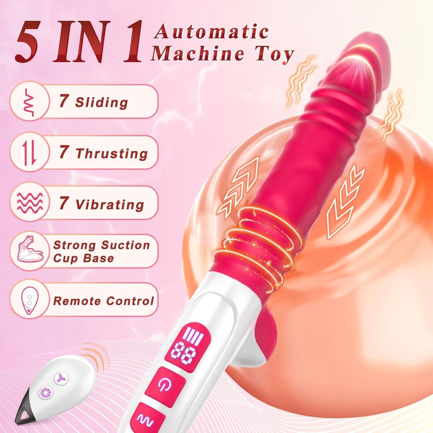 GlideCore Máquina de Sexo Dildo Penetrante 2 en 1