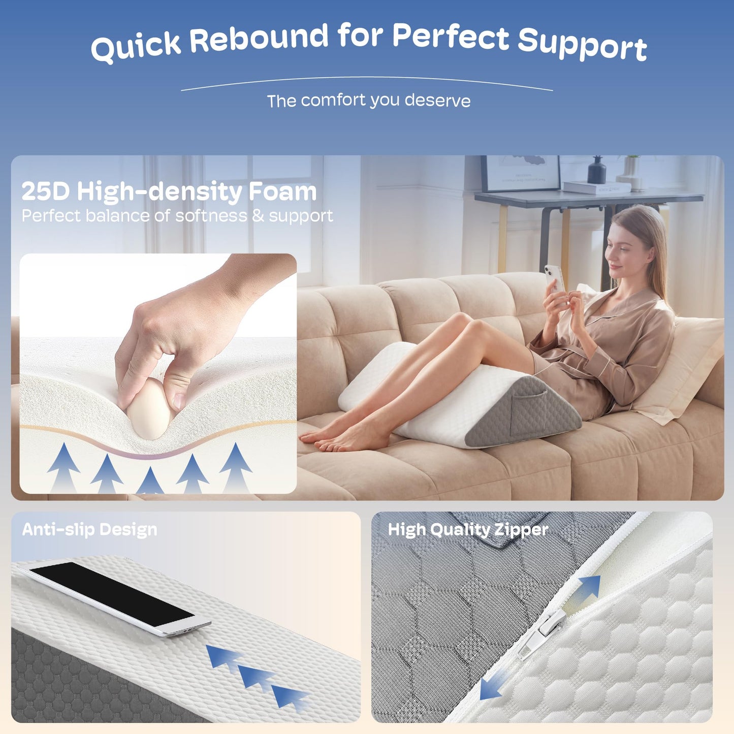 Almohada de apoyo para posiciones íntimas para parejas
