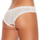 White Mesh Crotchless Panty