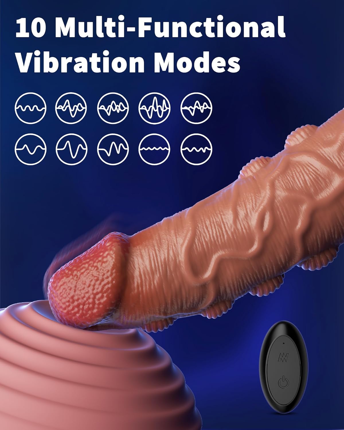 EndureMax Funda texturizada vibradora para pene