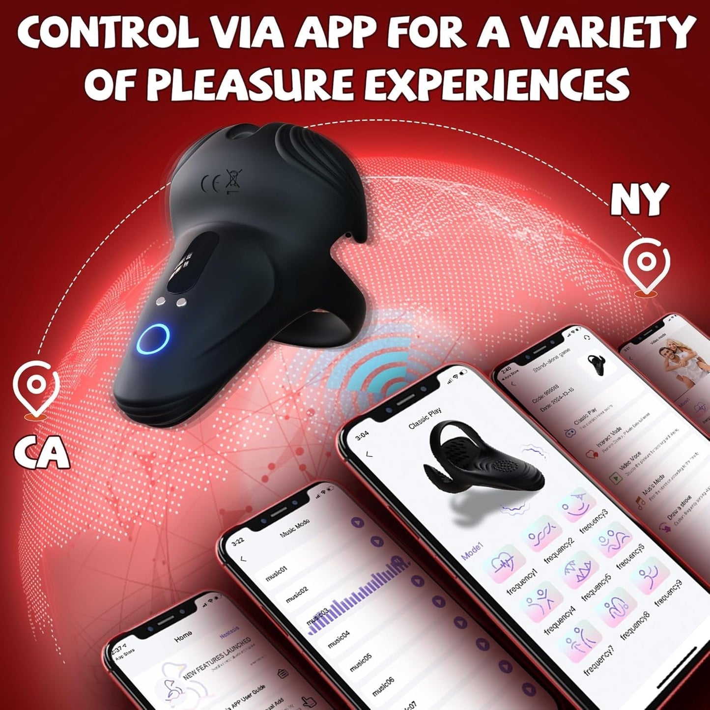 Anillo para el pene EnduroVibe con control por app