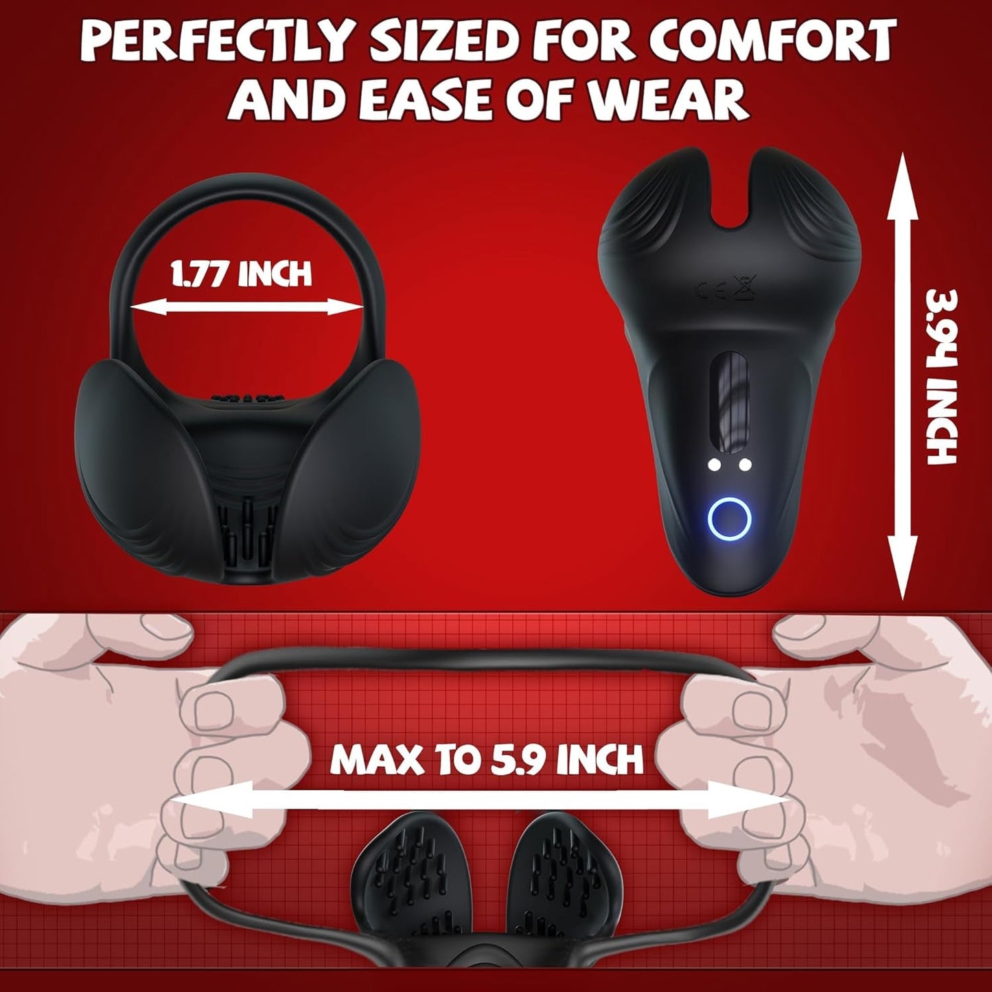 Anillo para el pene EnduroVibe con control por app