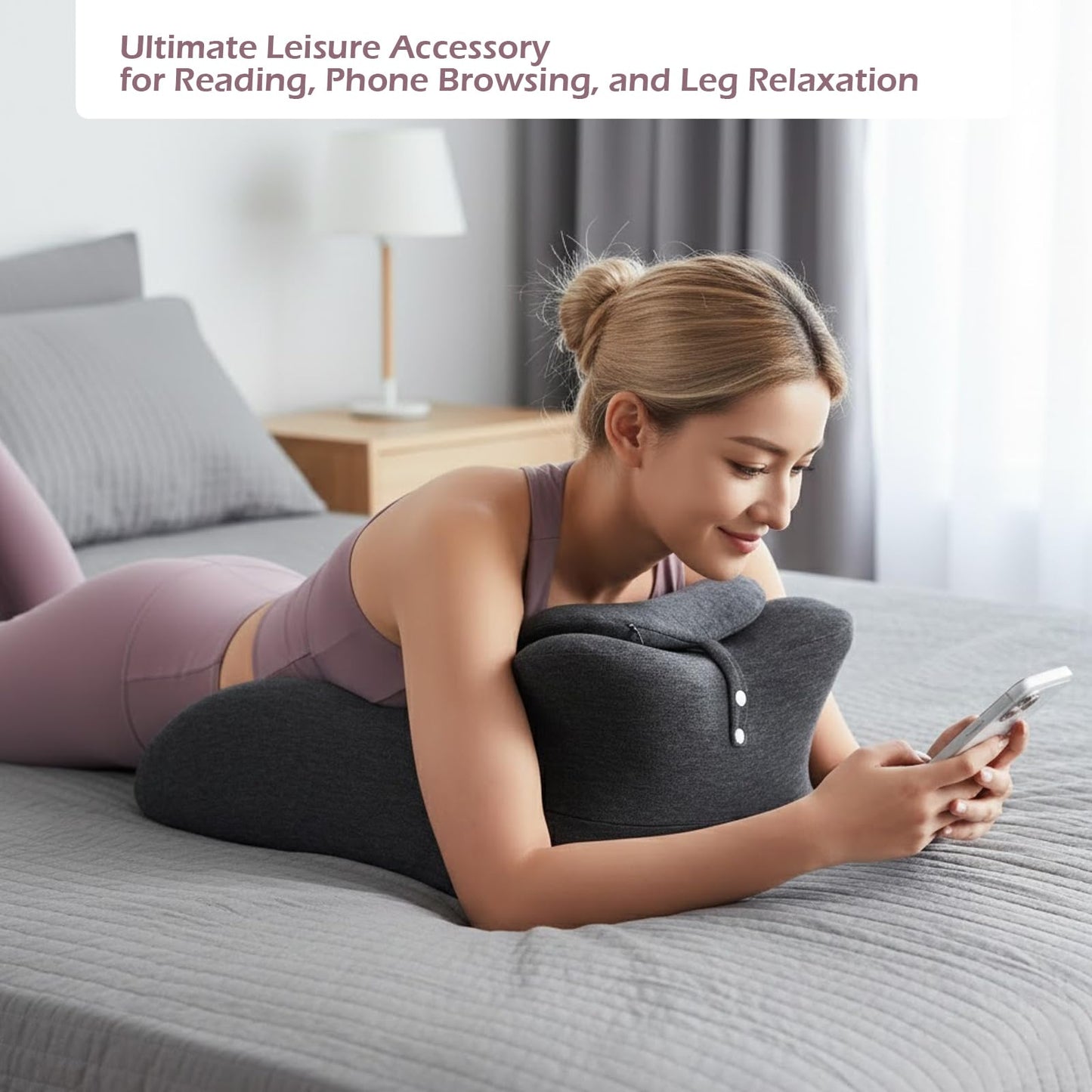 Almohada en cuña ergonómica para posiciones íntimas en pareja