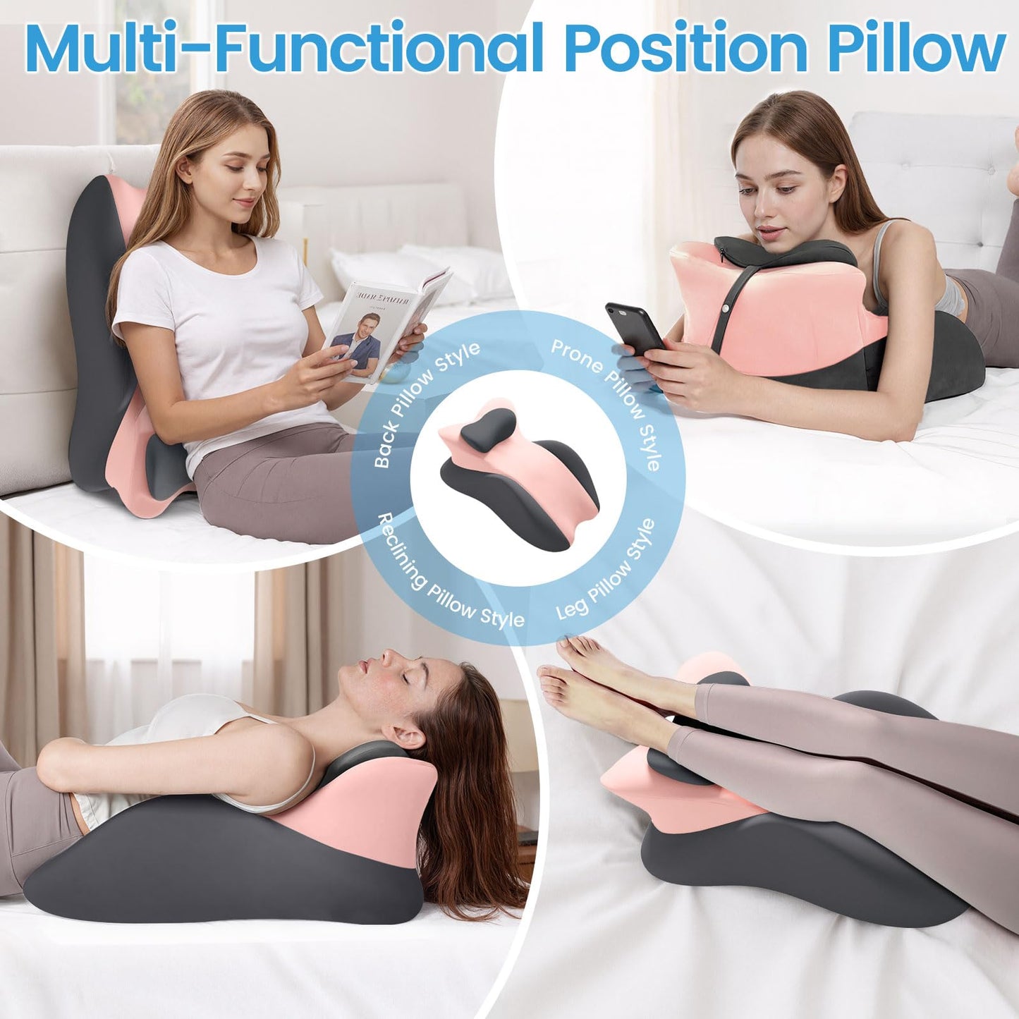 Almohada ergonómica de apoyo para la intimidad en pareja