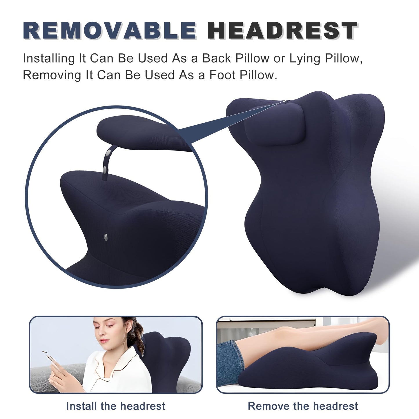 Almohada ergonómica en forma de cuña para posiciones íntimas en pareja