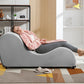 Chaise longue ergonómica curvada de terciopelo para el placer