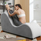 Chaise longue ergonómica curvada de terciopelo para el placer