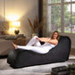 Chaise lounge ergonómica de placer - Negra
