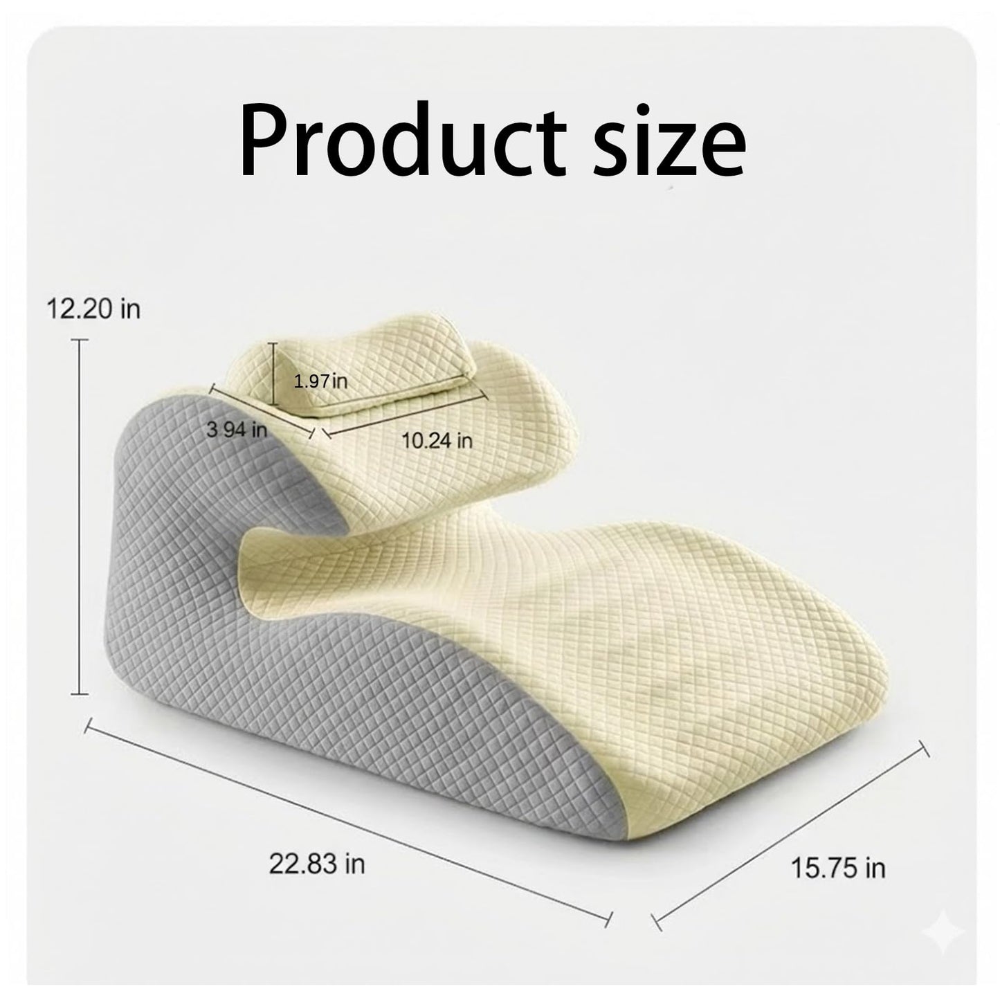 Almohada de cuña de apoyo ergonómica para posiciones sexuales
