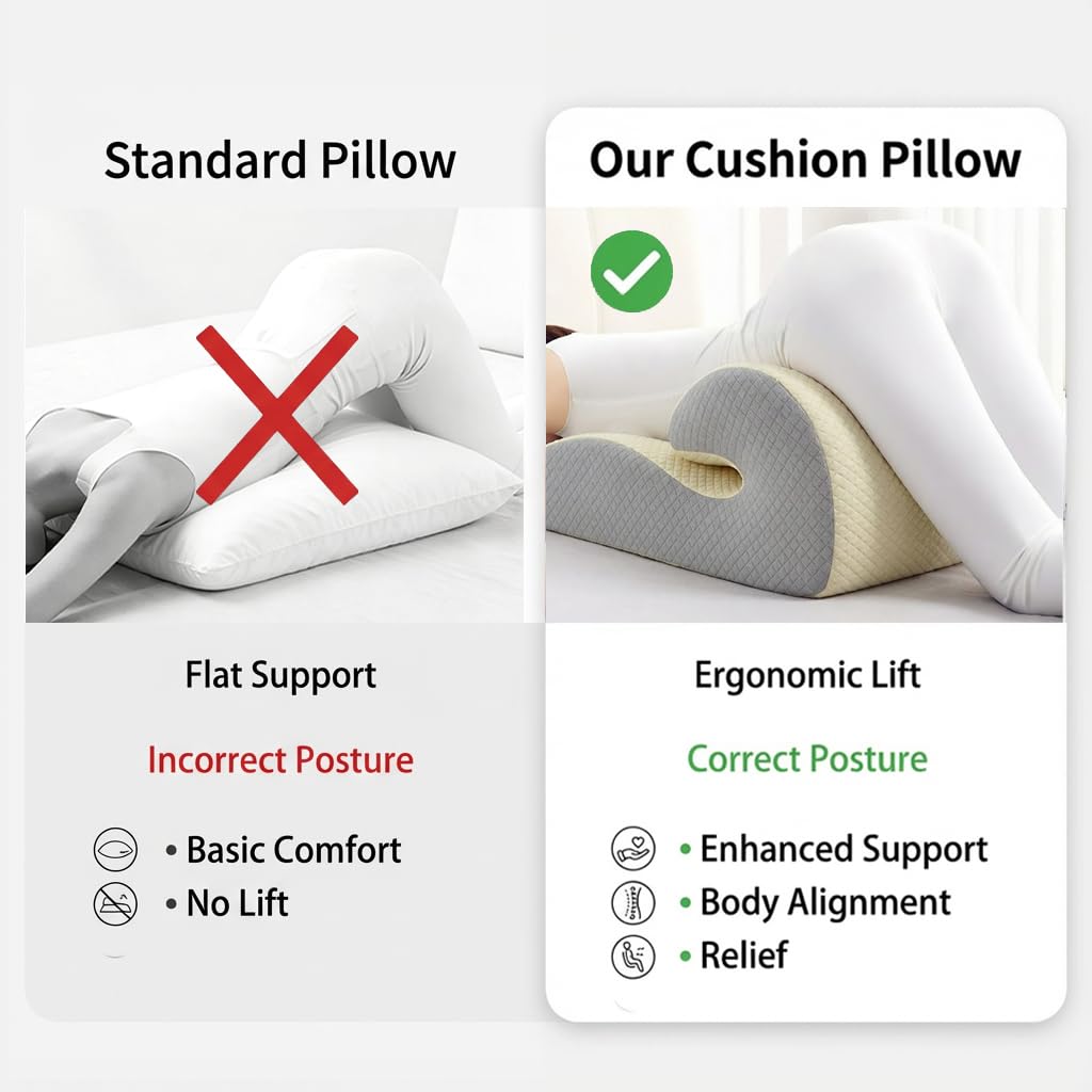 Almohada de cuña de apoyo ergonómica para posiciones sexuales