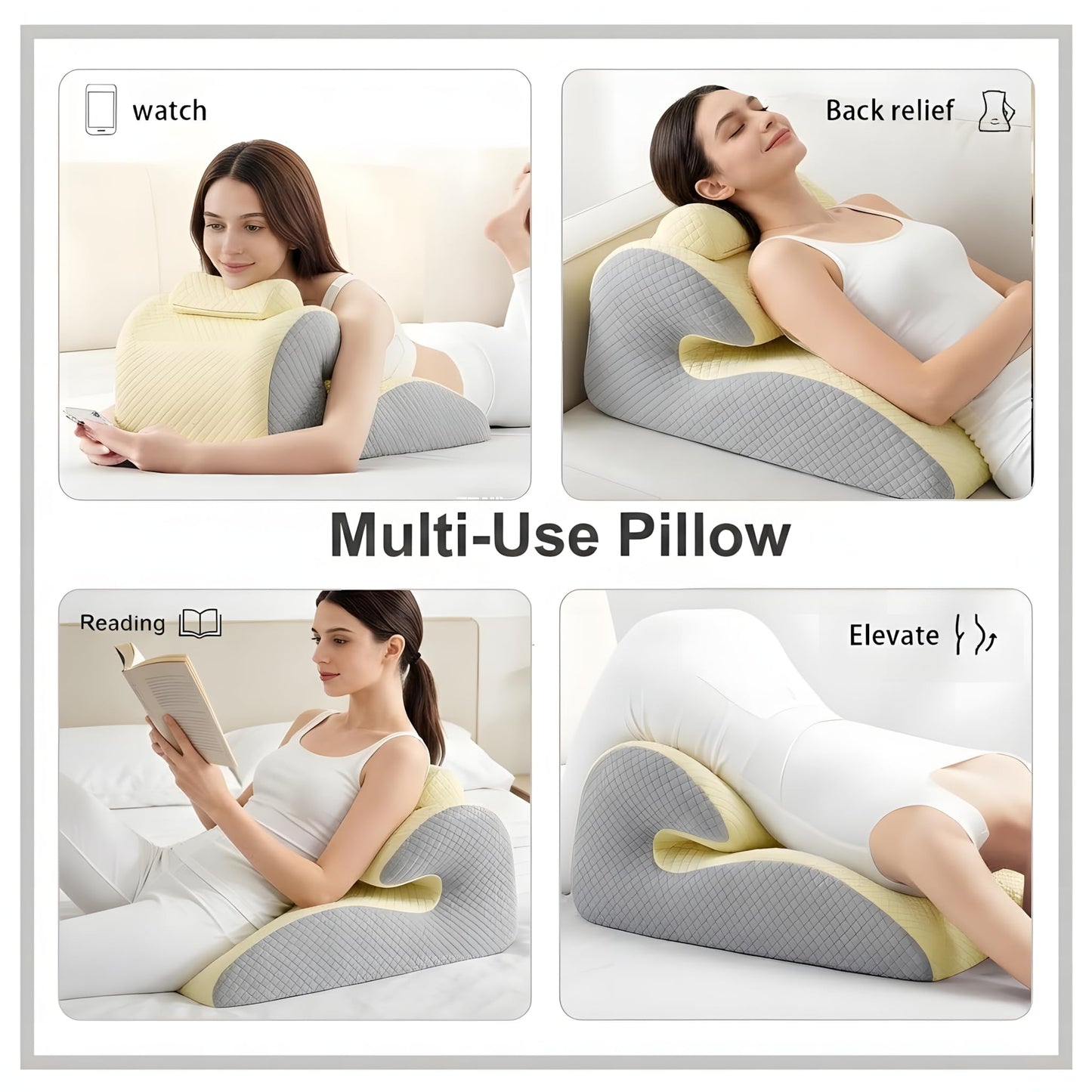 Almohada de cuña de apoyo ergonómica para posiciones sexuales