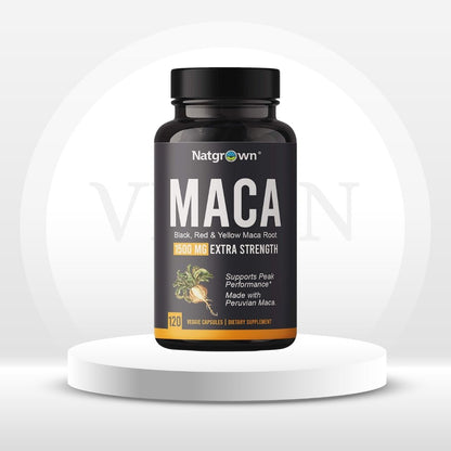 Cápsulas de Maca de Alta Potencia – Energía, Libido y Soporte Hormonal