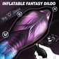 Dildo de nudos inflable AeroKnot ajustable con ventosa gruesa