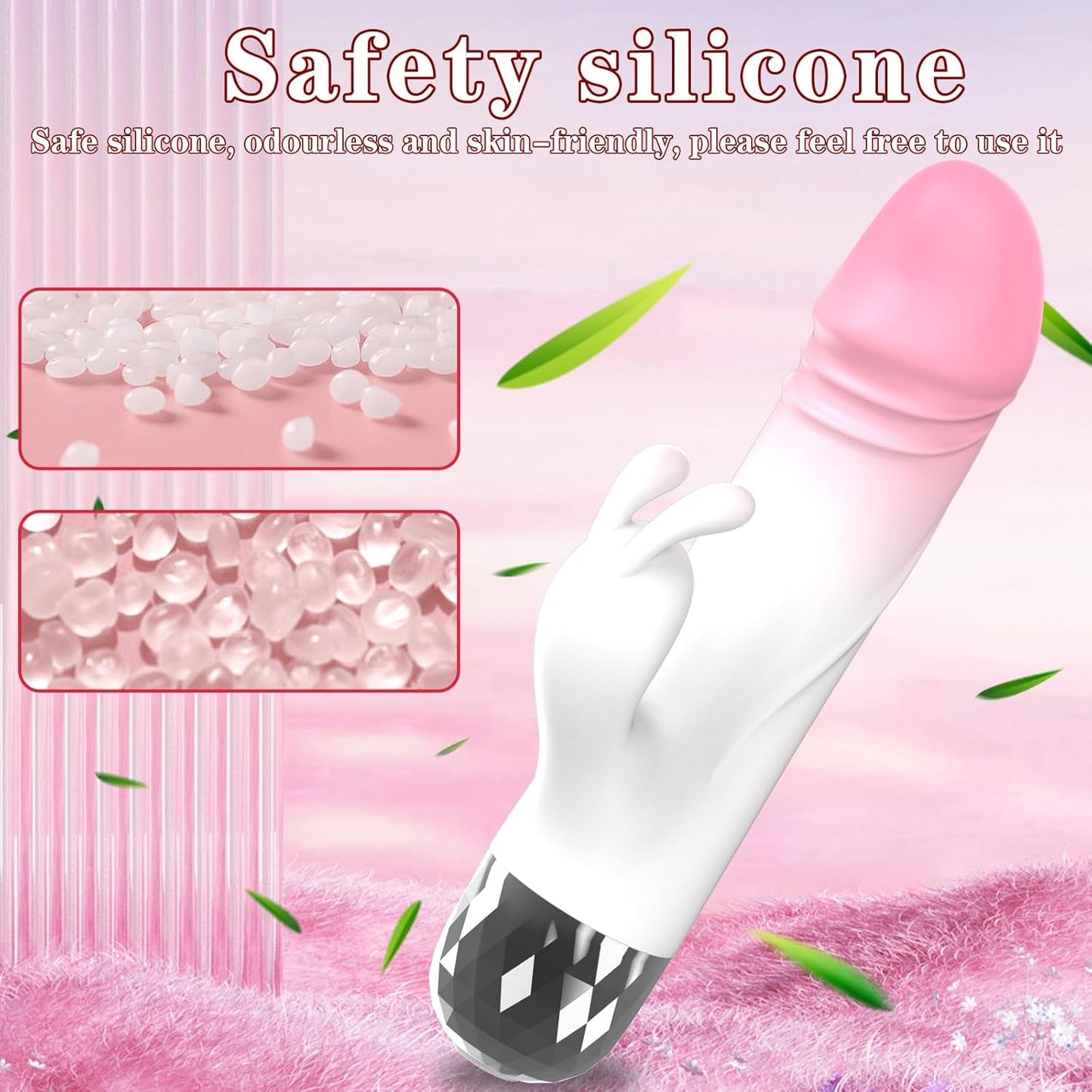 MiniVibrador Mini Rabbit de Terciopelo 10 Modos Silicona Impermeable