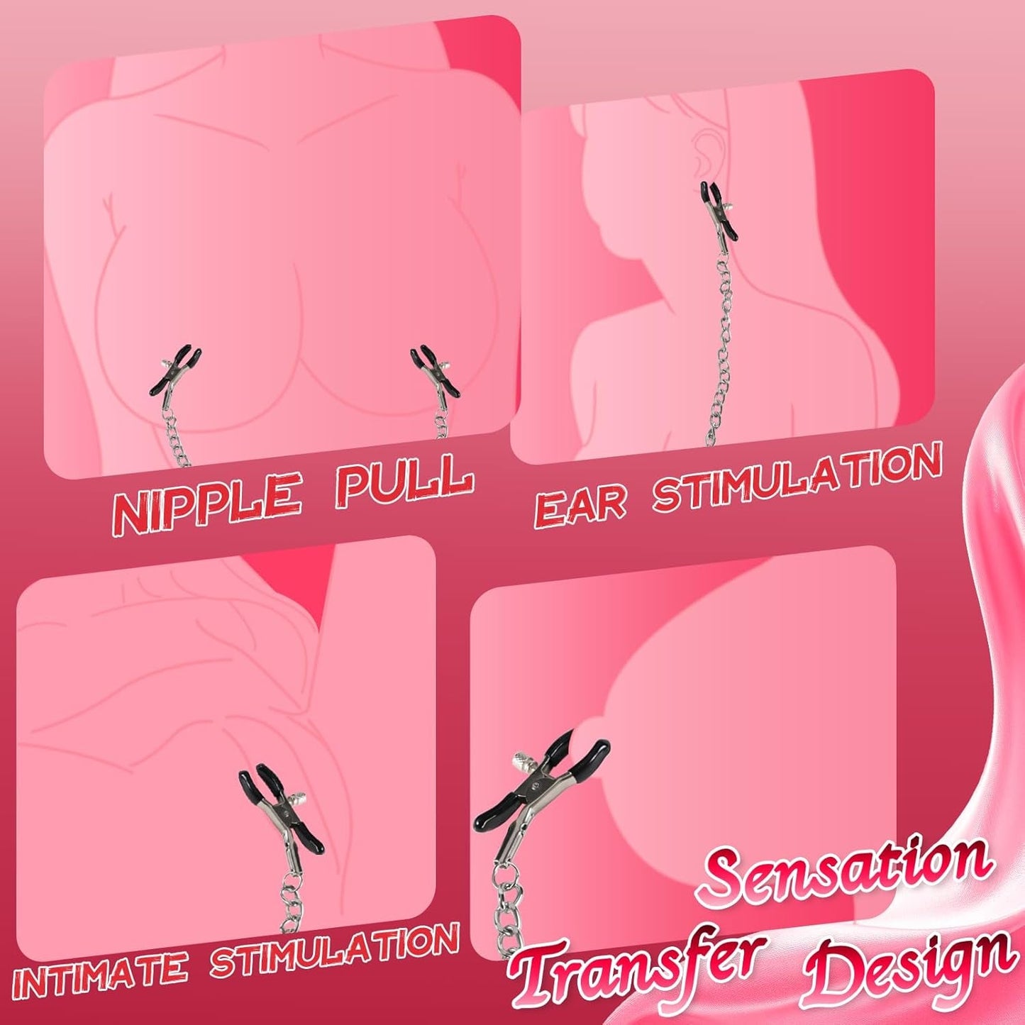 BlissPump Electric Pussy Pump with BDSM Nipple Clamps