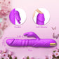 RoseAura Vibrador Conejo de Empuje 3 Empujes 10 Modos Silicona