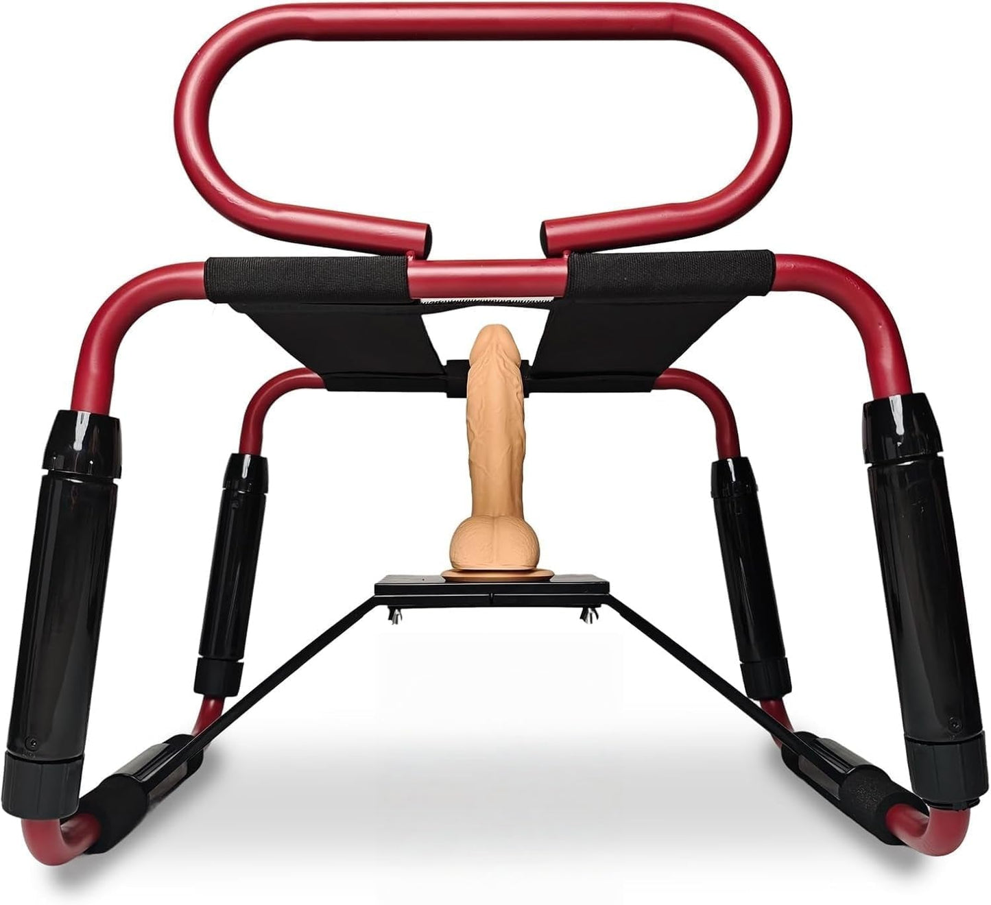 Silla sexual ajustable CrimsonLift con reposabrazos y soporte para dildo