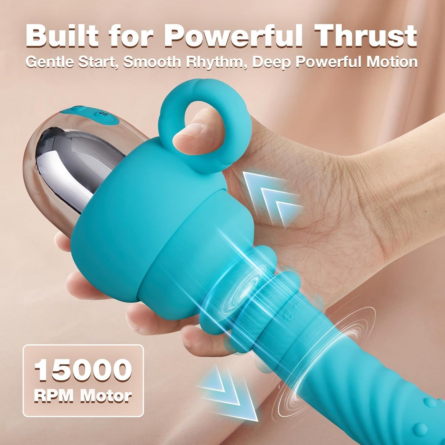 Dildo de Empuje Portátil PulseRide con Control por Aplicación