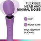 VeloraPulse Rechargeable Wand Vibrator 12 Modes Waterproof