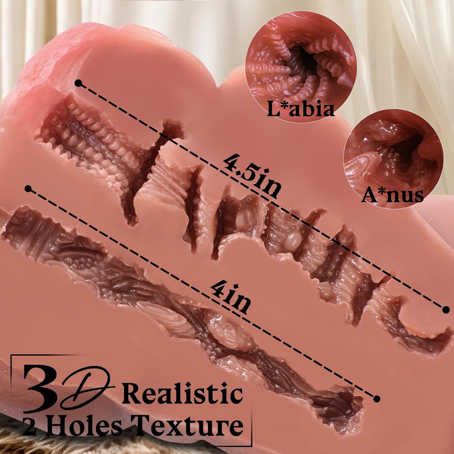 CurveLite 3.3LB Portable Dual Channel Torso Sex Doll