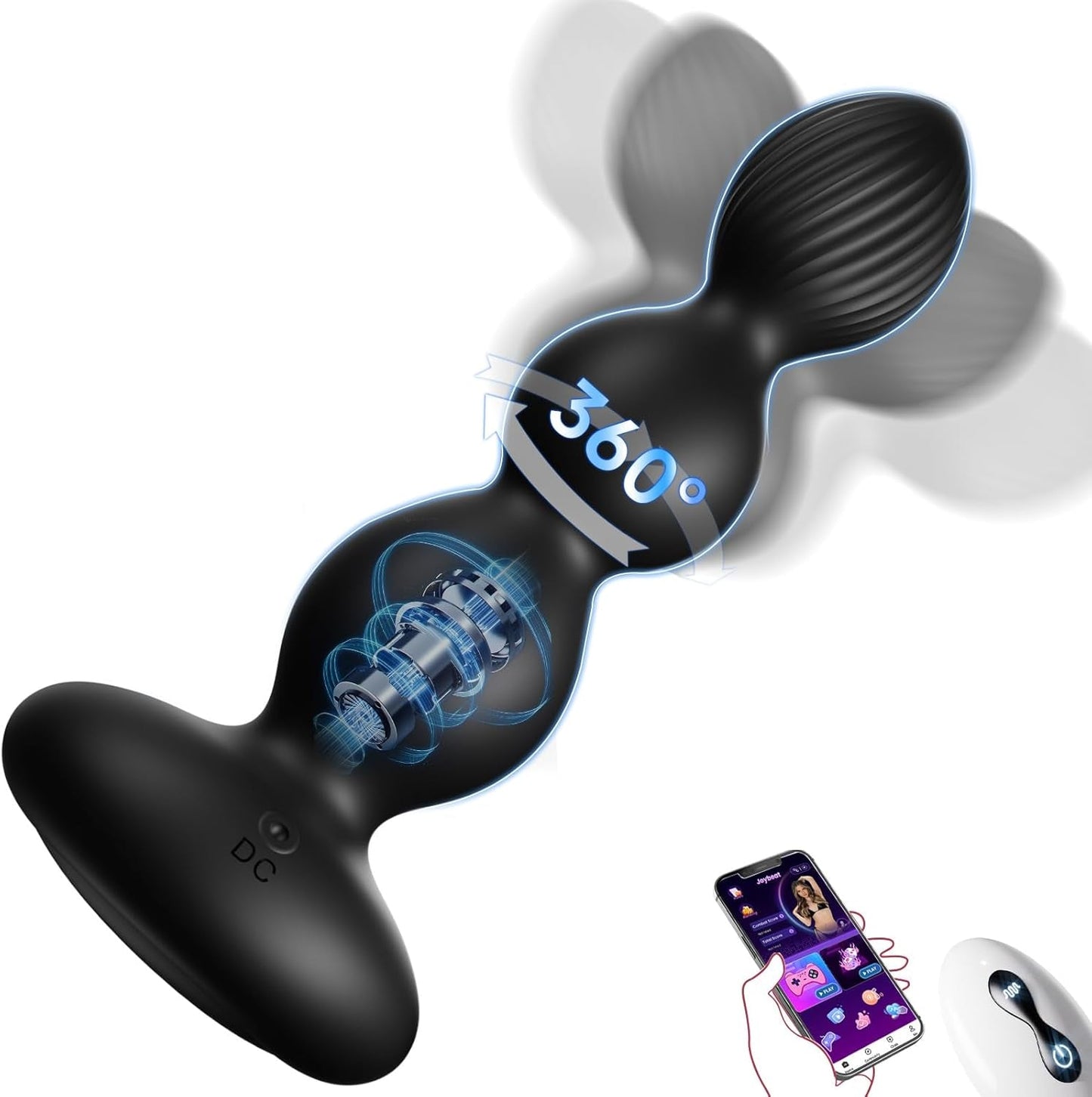 Masajeador de próstata giratorio 360° SwirlCore