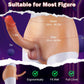 Bragas de silicona sin tirantes FlexSkin Dildo de 7 pulgadas