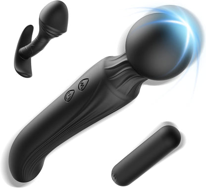 TrinityPlay Juego de 3 vibradores: Varita Bala Plug Anal