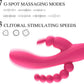Vibrador de conejo 3 en 1 SilkTri 7 modos Silencioso Impermeable