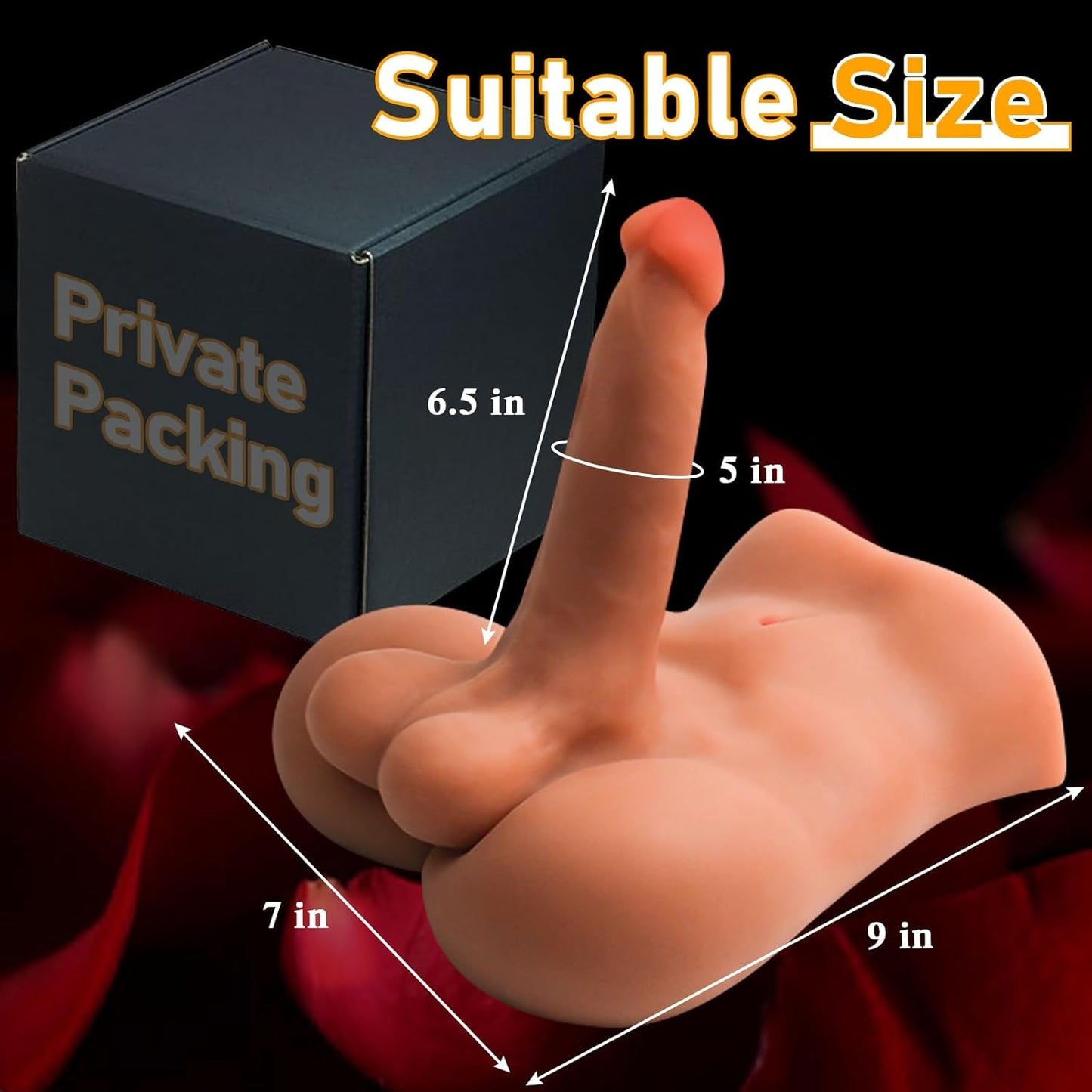 Torso de muñeco sexual masculino VantreX con dildo 5LB