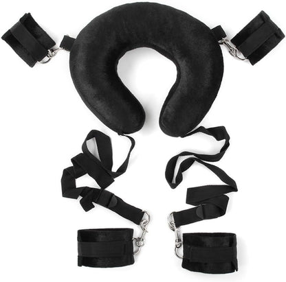 VelvetAnchor BDSM Sling with Neck Pillow & Cuffs