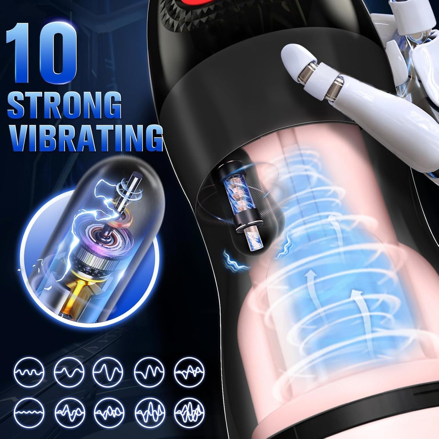 WarmSurge App-Control Heating Suction Male Stroker
